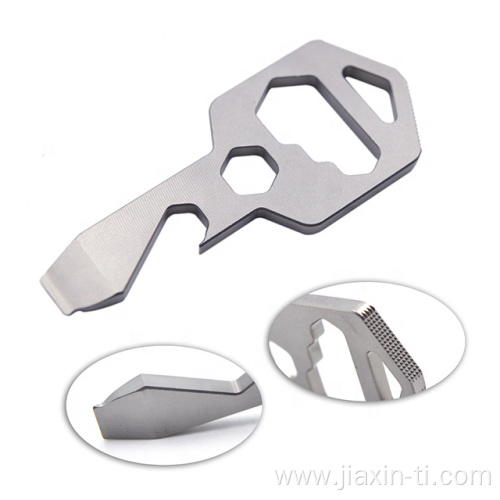titanium key chain multi tool with cnc machining